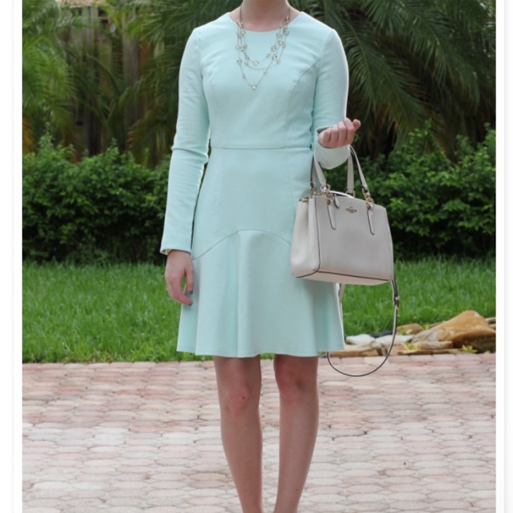 Shoshanna Eden Dress Mint Blue Size 8